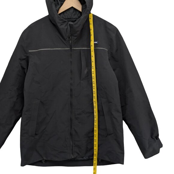 Lands End Squall Hooded Jacket Mens Black Full Zip Lined Insulated Size S - Picture 6 of 12